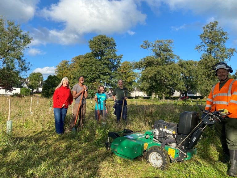 Carlingwark Park’s Wildflower Area Is Prepared For Winter