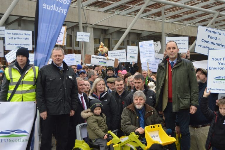 HUNDREDS GATHER AT #FoodNeedsAFarmer RALLY AT HOLYROOD