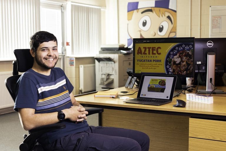 Dumfries and Galloway College student excelling in his new role