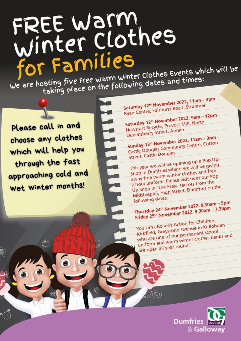 FREE Warm Winter Clothes Events