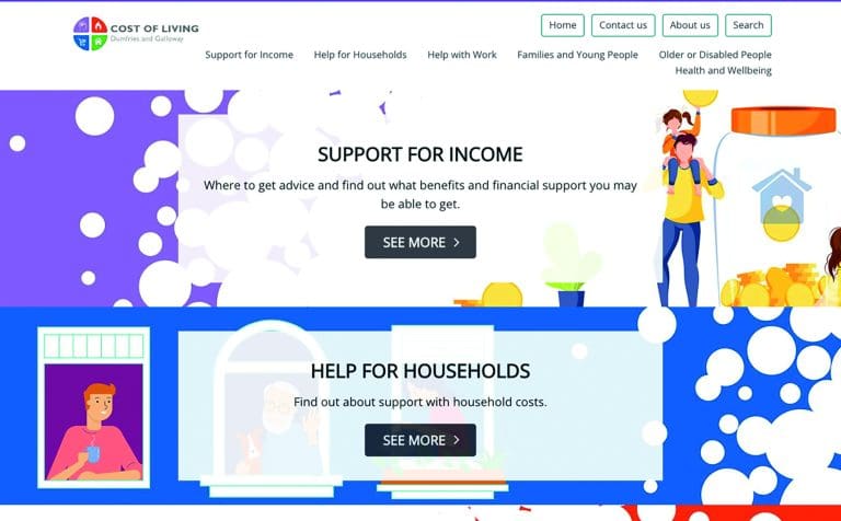 New website launched in D&G to help with cost-of-living increases