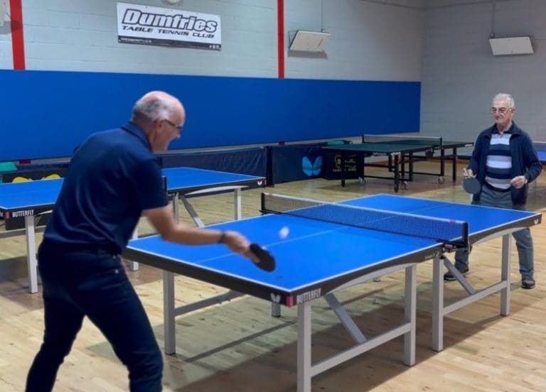 Table Tennis for Over 50s – Free Taster Sessions in Dumfries