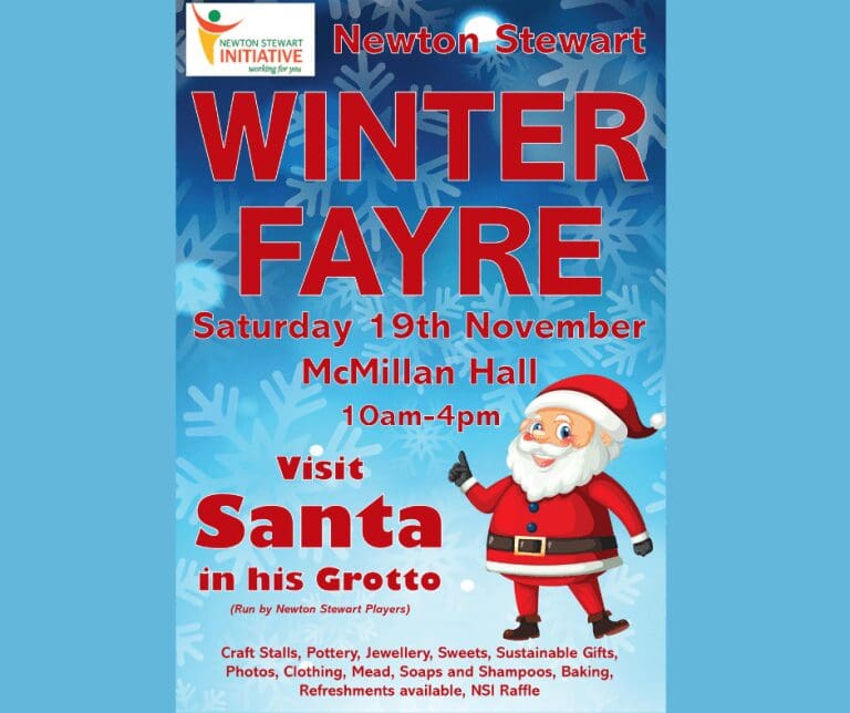 ALL THE FUN OF THE WINTER FAYRE AT NEWTON STEWART THIS WEEKEND