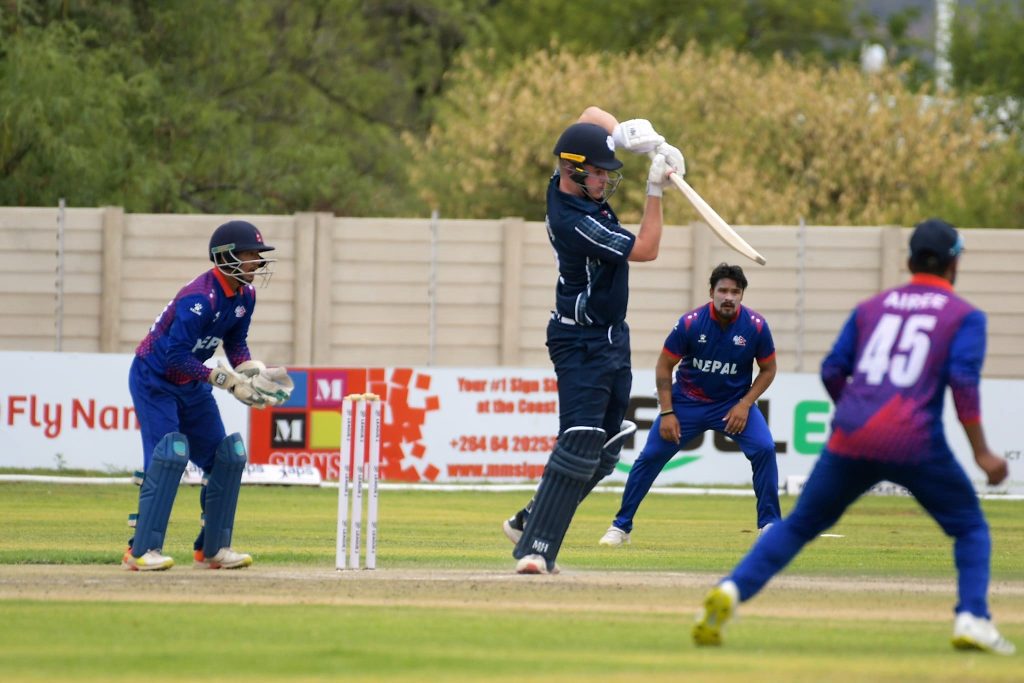 Dumfries Cricketer Chris McBride makes his mark for Scotland in Namibia