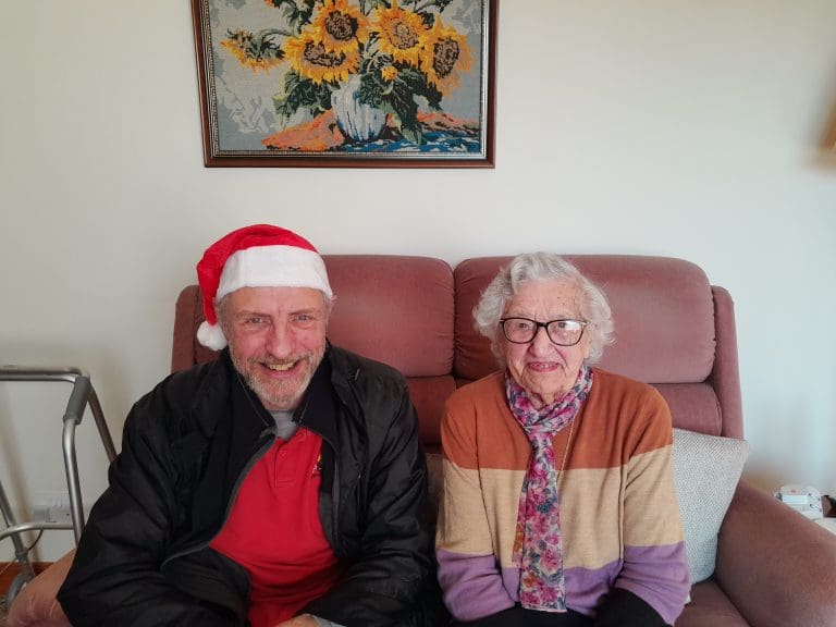 Food Train Delivers Christmas Cheer To Oldest Customer Loreta, 102