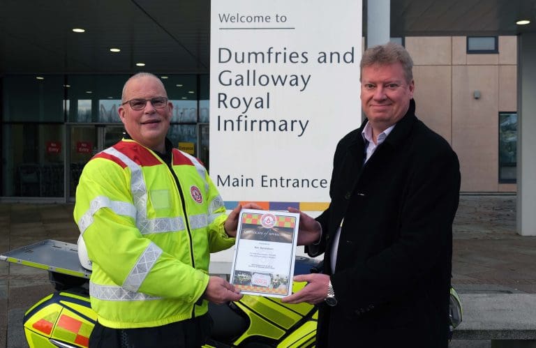 Region’s top doc tackled marathon for Blood Bikes charity