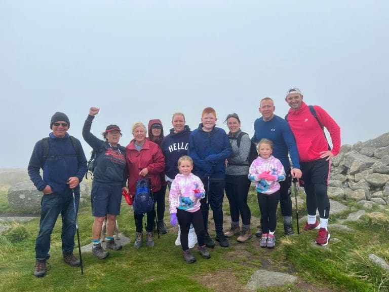 Wreaths and Criffel walk raise £4,150 for DGRI cancer unit 