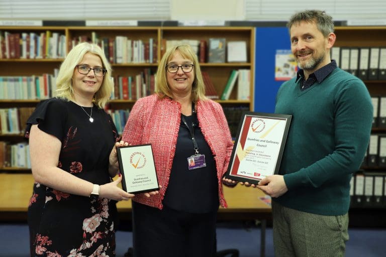 Dumfries and Galloway Council Achieves Volunteering Charter Mark