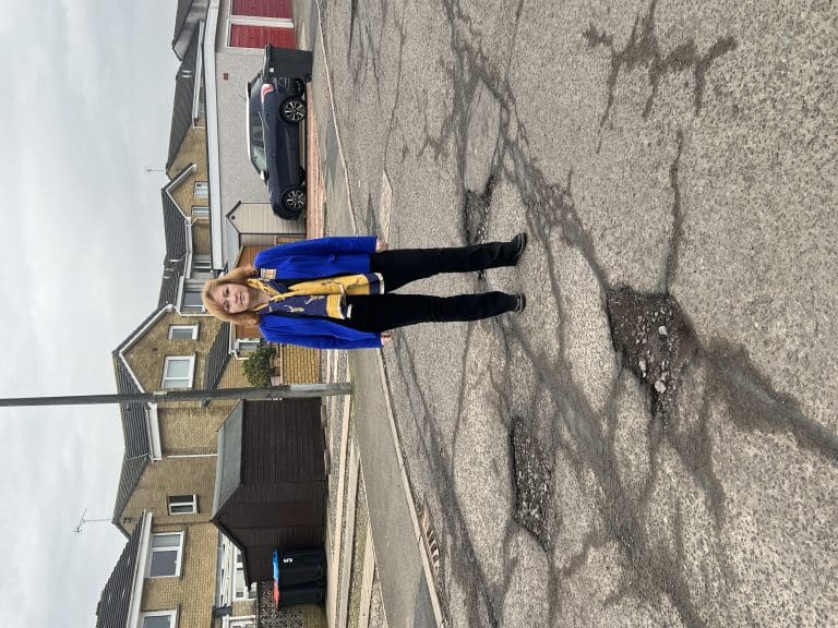 HARPER TAKES D&G COUNCIL TO TASK OVER HEATHHALL POT HOLES