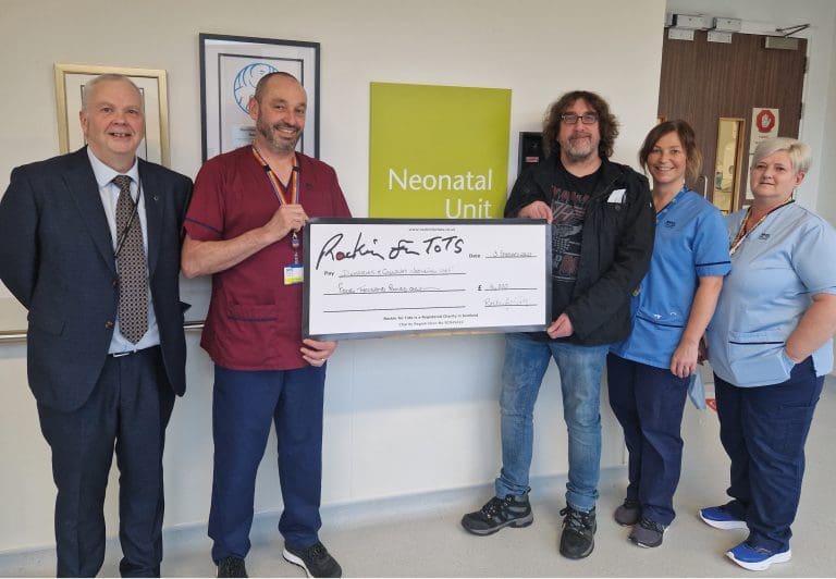ROCKIN FOR TOTS DONATES £4000 TO DGRI NEONATAL UNIT