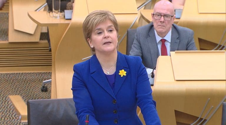 Nicola Sturgeon tenders resignation to the King