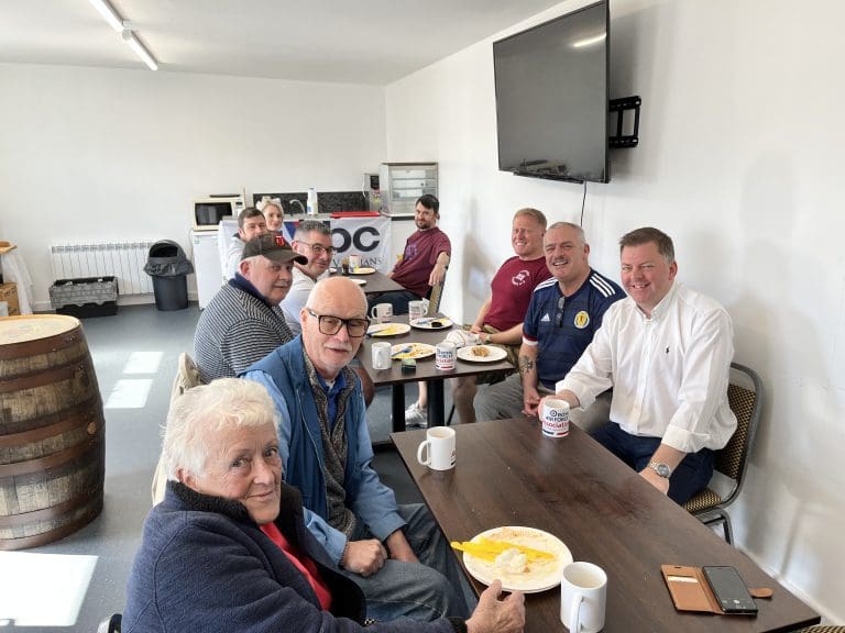 Local MSP Praises Annandale Armed Forces & Veterans Breakfast Club In Annan
