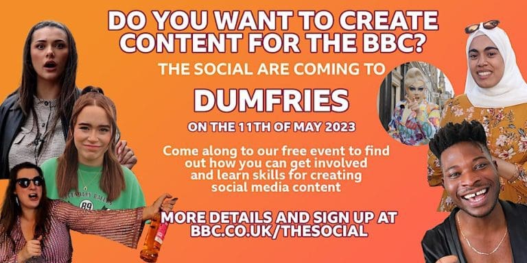 The Usual Place in Dumfries to Host BBC The Social Talent Development Event for Young Creators