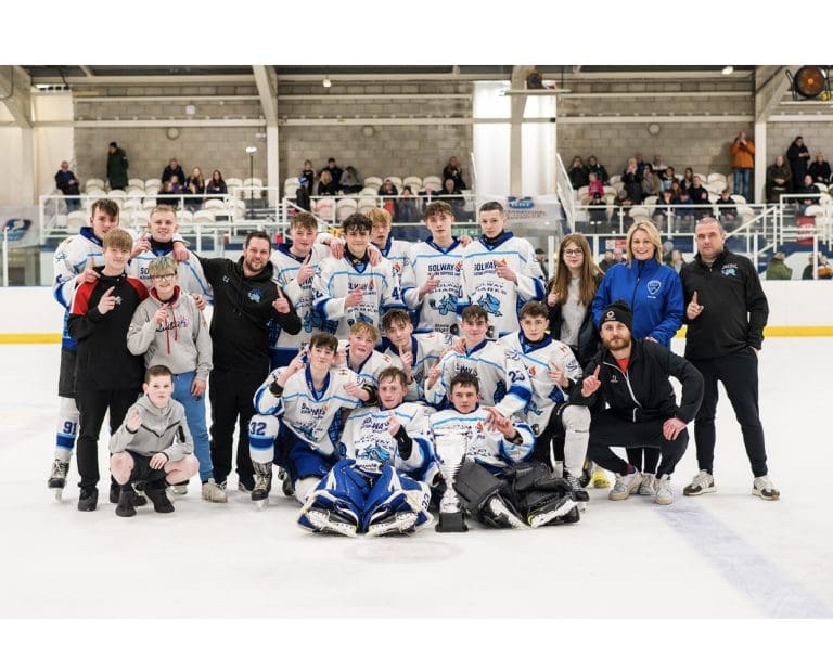 Solway Sharks U16’s 2022/23 League and Cup Champions.