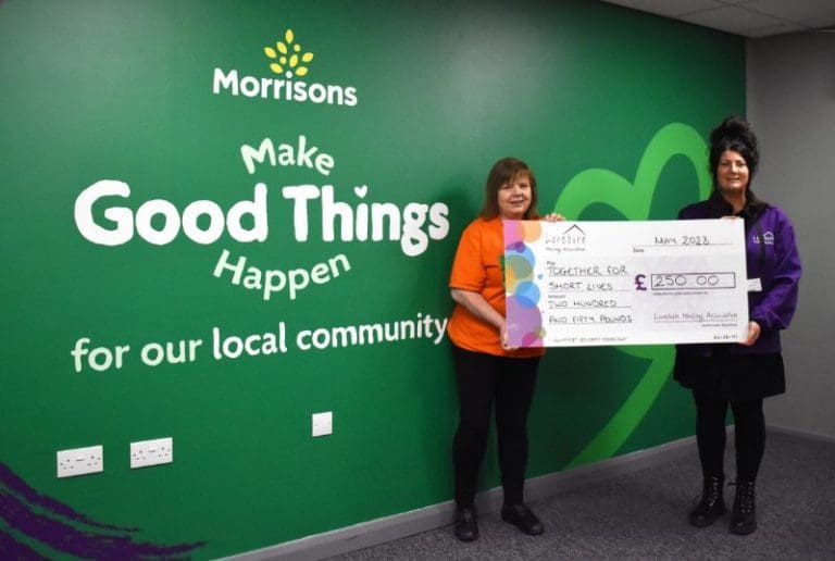 Loreburn Housing Association Donate to Morrisons Partner Charity, Together for Short Lives