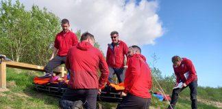 INJURED WALKER RESCUED ON THE ANNANDALE WAY