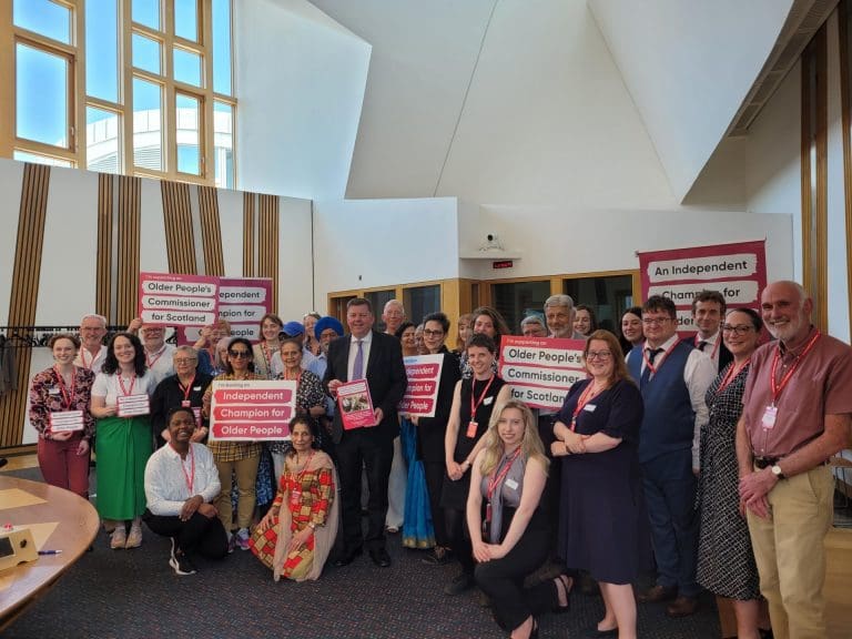 CHARITIES AND PUBLIC SHOW BACKING FOR MSP’S PLAN FOR OLDER PEOPLE’S COMMISSIONER FOR SCOTLAND