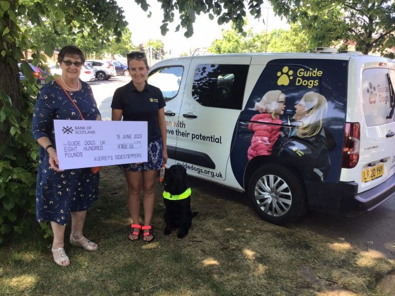 Sidesteppers Raise Another £800 For Guide Dogs
