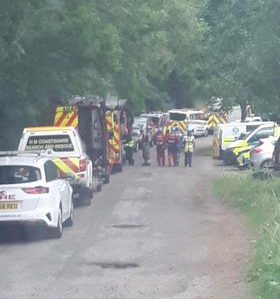 Emergency services are continuing a search of a loch in Dumfries and Galloway following reports of a man getting into trouble in the water. Police were alerted to the incident at Loch Ken at about 16:45 BST on Sunday. Scottish Fire and Rescue Service, Nith Inshore Rescue and the coastguard joined police officers at the site next to Loch Ken Holiday Park, near Castle Douglas. Police Scotland said a search was carried out with no result. 