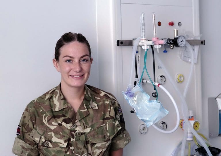 Change of uniform for Kerstin as NHS DG recognises reservist staff 