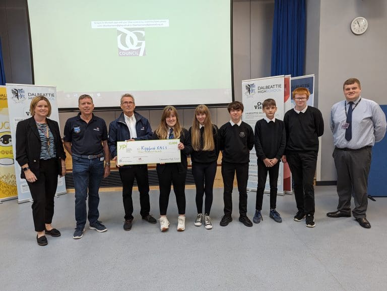 Dalbeattie High school students secure grant for Kippford RNLI  