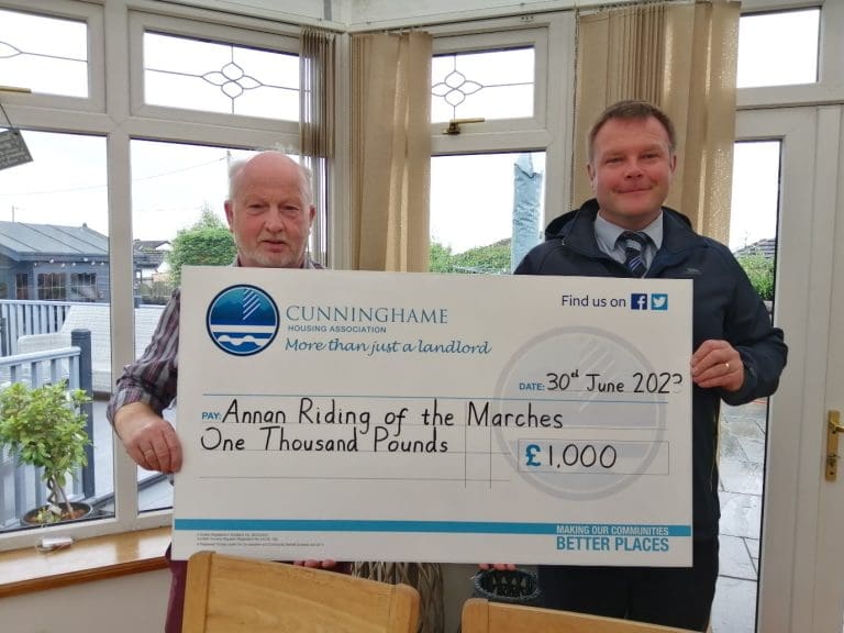 Annan Riding of the Marches Receives Funding from Cunninghame Housing Association