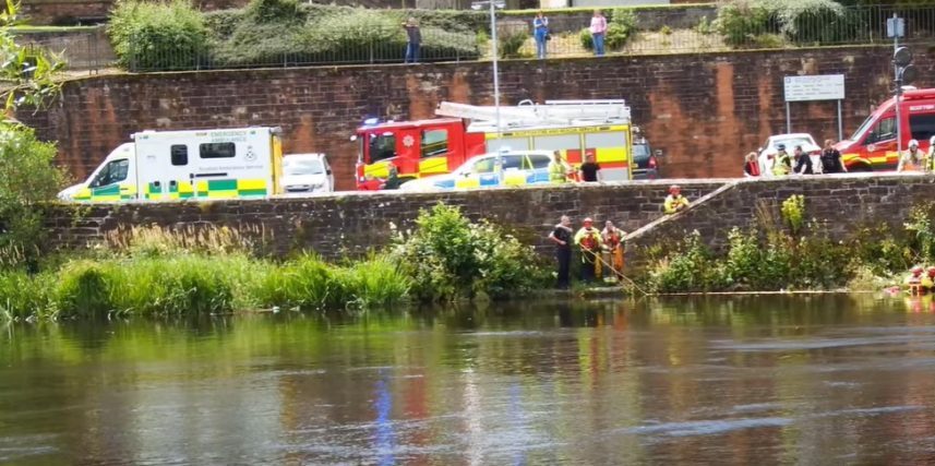 WOMEN RESCUED FROM RIVER NITH