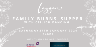 Laggan launches its inaugural family Burns Supper