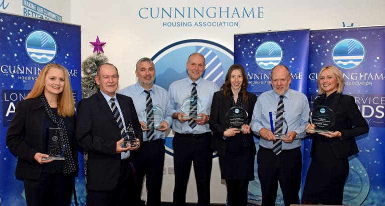 Cunninghame Housing Association Honors Dedicated Staff with Milestone Awards
