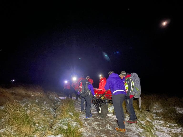 Hill Walker Rescued Off Criffel After Slipping On Ice