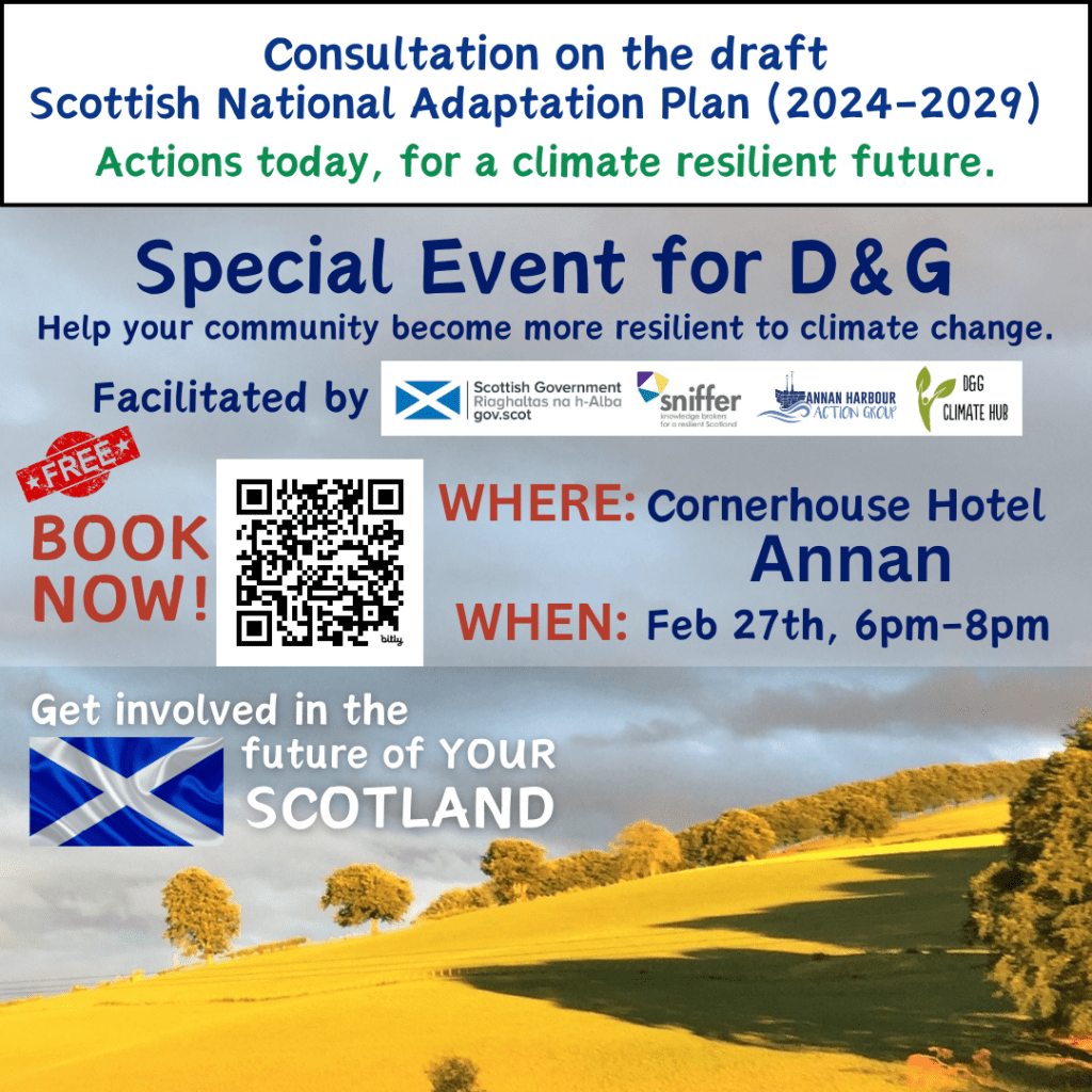 DG is 1 of only 5 sites in Scotland chosen for special SNAP3 Climate Meetings
