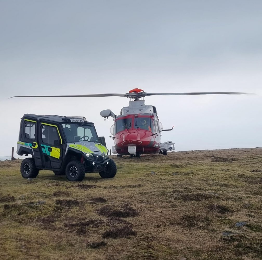 INJURED WALKER RESCUED FROM TINTO AFTER FALL