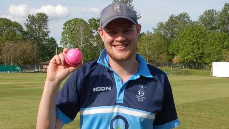 Callum’s Hat-Trick Heroics Lead Dumfries Cricket Club to Victory