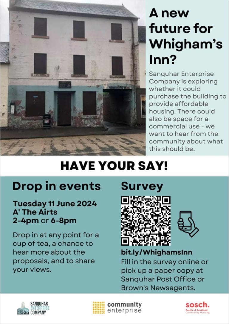 Community Bid for Iconic Inn To Be Flagship of Sanquhar’s Regeneration Plans