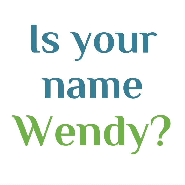 Darling! Are You a Wendy?