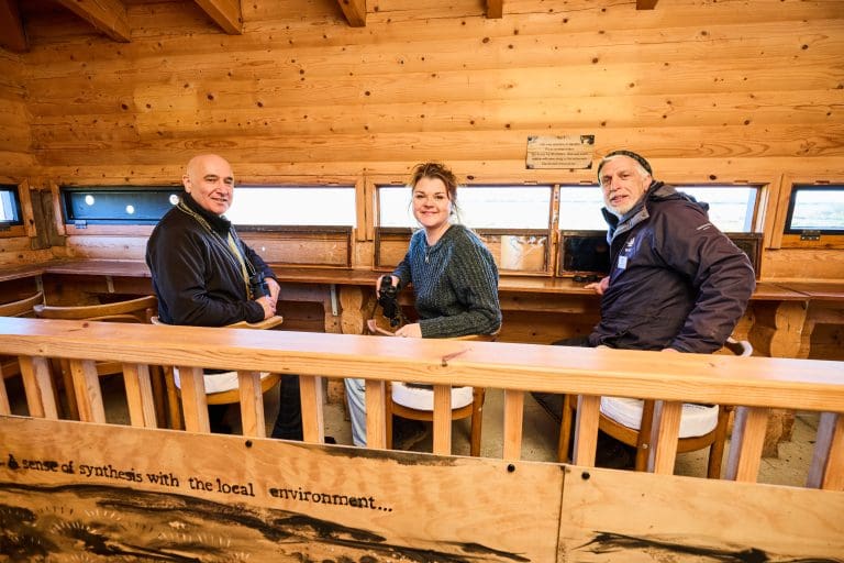 WWT Caerlaverock Unveil The New Glengoyne Hide Art Installation