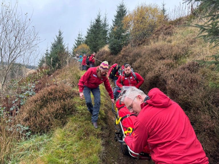 At 12:26 on Saturday 2nd November 2024 Police Scotland asked for the assistance of Moffat Mountain Rescue to come to the aid of an injured Mountain Biker in Ae Forest near Dumfries.