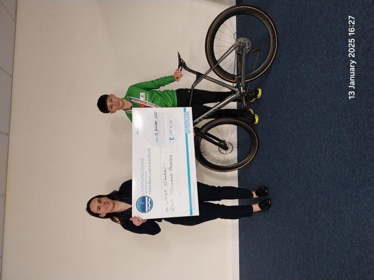 Young Cyclist Josh Stewart Secures Three-Year Sponsorship from Cunninghame Housing Association