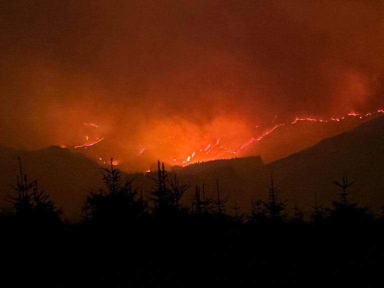 GALLOWAY MOUNTAIN RESCUE VOLUNTEERS WORK AROUND THE CLOCK DURING WILDFIRE