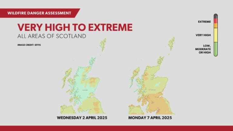 Extreme Wildfire Warning Issued Across South Of Scotland This Week