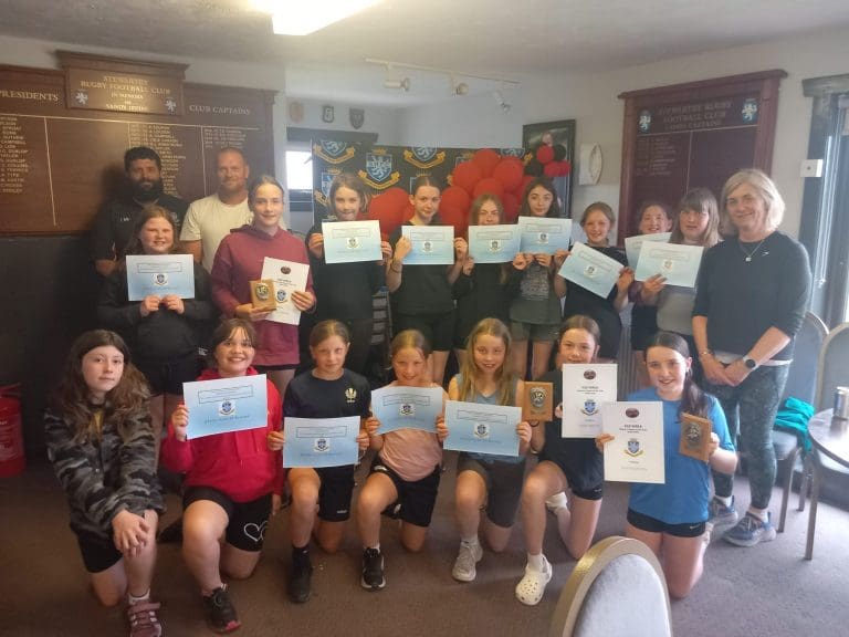 Stewartry U12 Girls Recognised for Commitment To Rugby