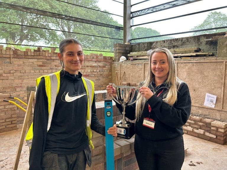 Kylie laying foundations for success after winning Jewson Cup prize