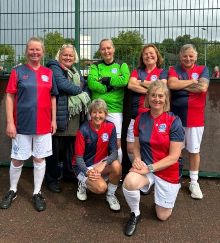 Saints Ladies Walking Football Team compete in Glasgow