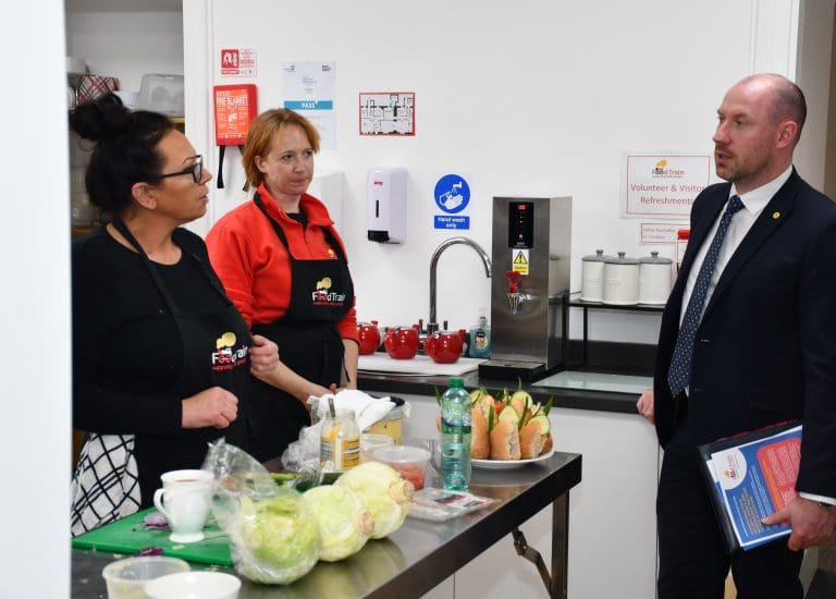 Food Train Pop-up Café in Dumfries Serves Up Friendship, Warmth and a Ministerial Visit