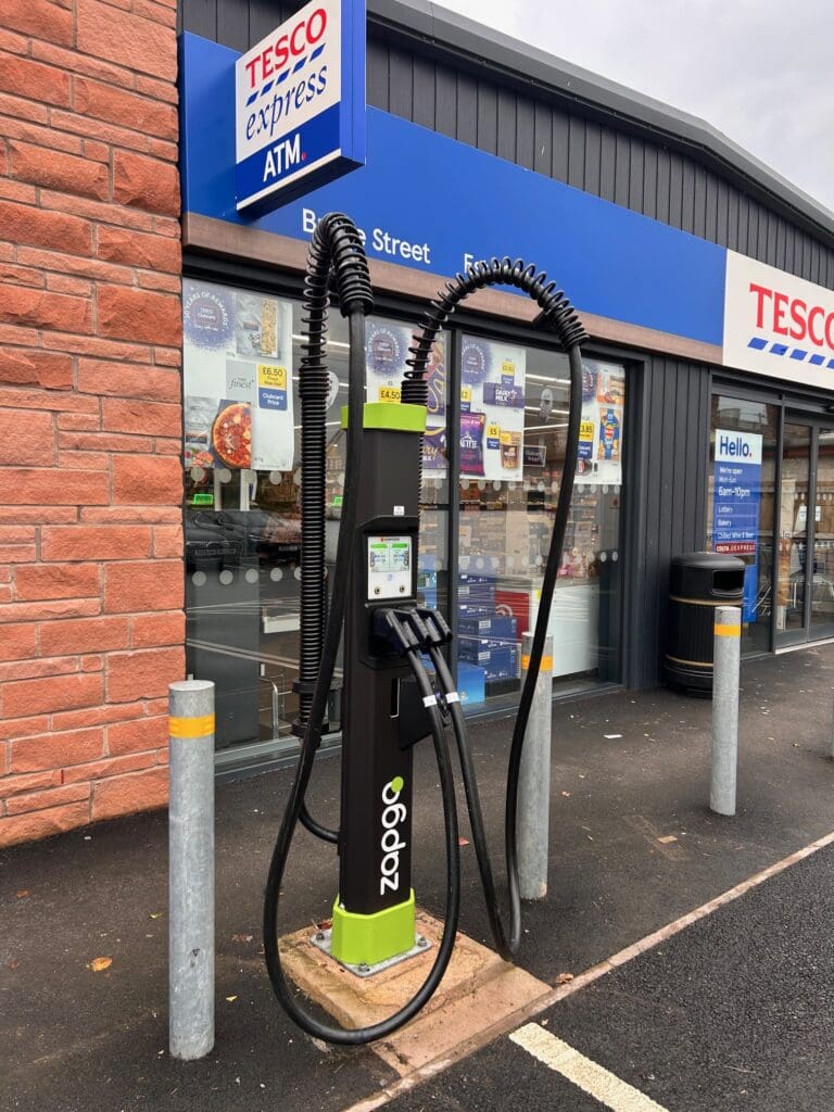 New Rapid EV Charger Installed at Tesco Lochmaben