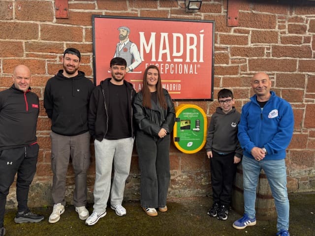 Dumfries Family Honours Father’s Legacy with Life-Saving Defibrillator