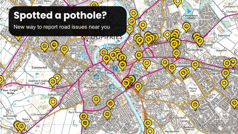 Dumfries and Galloway Launch New System to Report Potholes and Road Issues