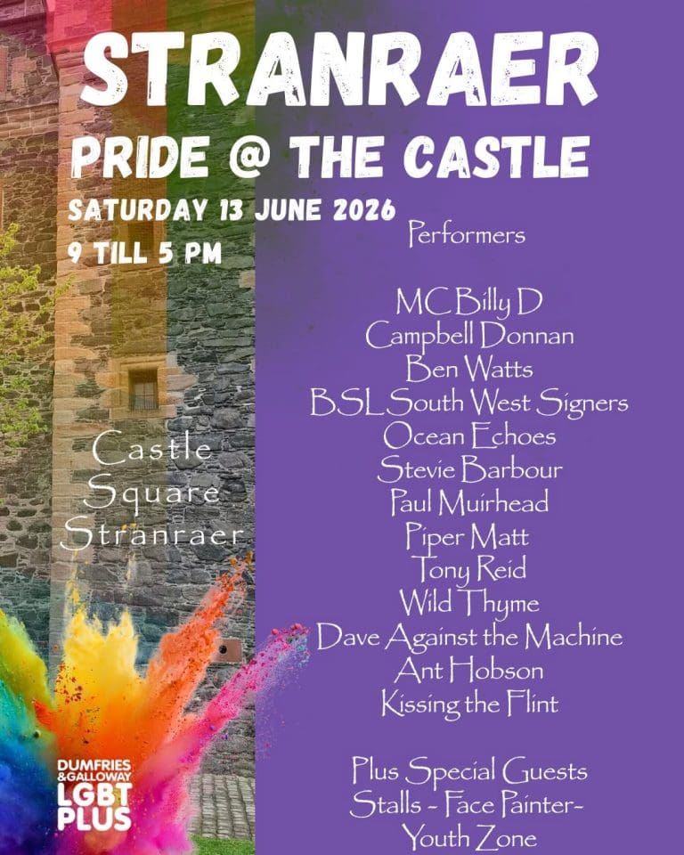Stranraer Pride is back for 2026