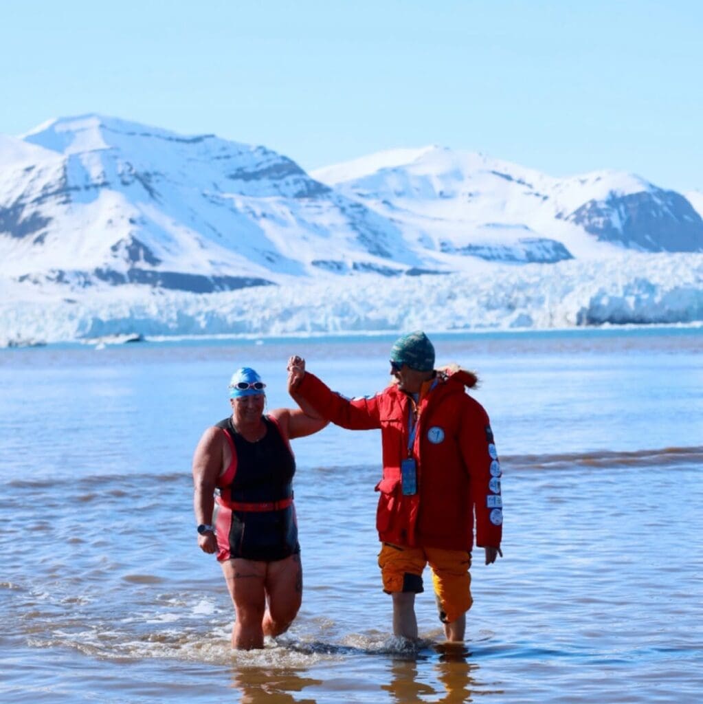 Crossmichael Lass Suzy Rook Completes Extraordinary Arctic Swim